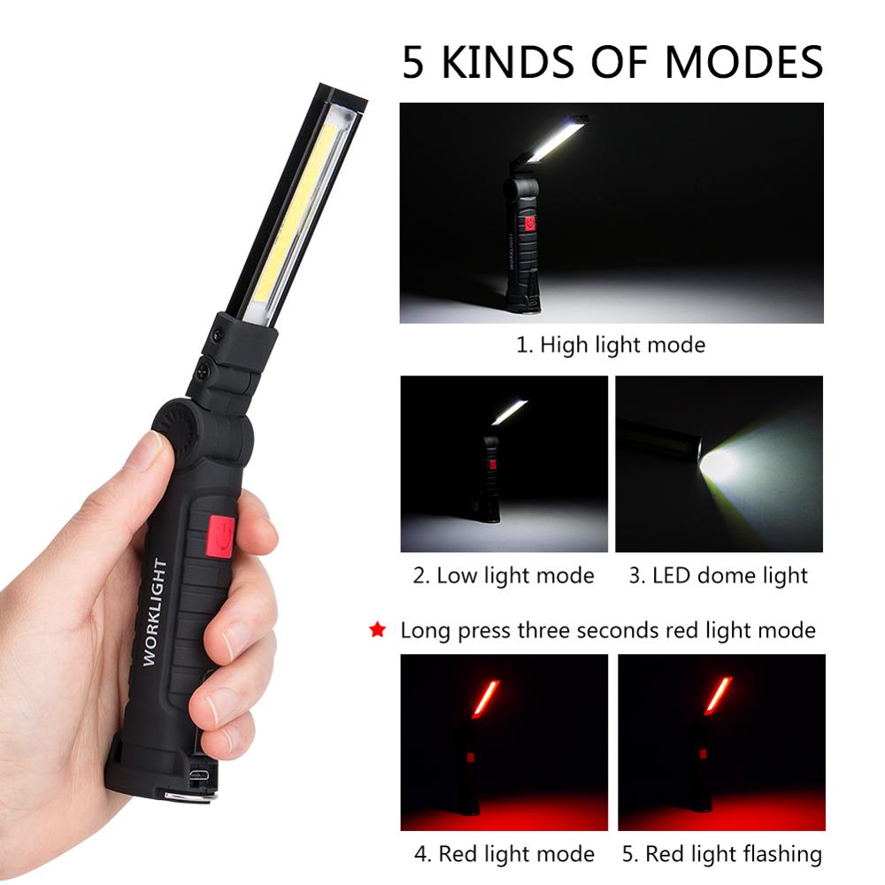 USB Rechargeable LED Flashlight Torch