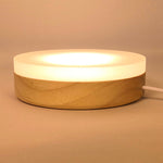 Wooden Night Light Bedside Acrylic Led - TheOmniHome