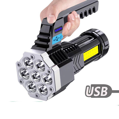 Infinite Dimming Led Flashlight Aluminum Alloy Usb - Temu